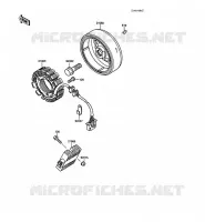 G&Eacute;N&Eacute;RATEUR pour Kawasaki KLR500 1988