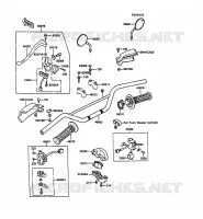 GUIDON pour Kawasaki KLR500 1988