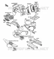 LABEL pour Kawasaki KLR500 1988
