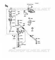 MAITRE CYLINDRE ARRI&Egrave;RE pour Kawasaki KLR500 1988