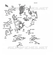 PIECE DE CADRE (COUVERTURE) pour Kawasaki KLR500 1988
