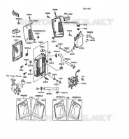 RADIATEUR pour Kawasaki KLR500 1988