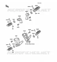 REPOSE PIED pour Kawasaki KLR500 1988