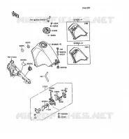 RESERVOIR CARBURANT pour Kawasaki KLR500 1988
