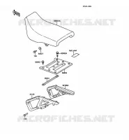 SELLE pour Kawasaki KLR500 1988