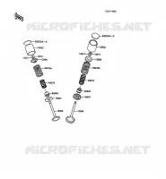 SOUPAPE pour Kawasaki KLR500 1988
