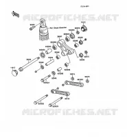 SUSPENSION pour Kawasaki KLR500 1988