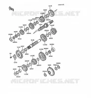 TRANSMISSION pour Kawasaki KLR500 1988