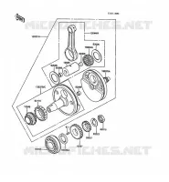 VILEBREQUIN pour Kawasaki KLR500 1988