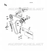 ARBRE A CAME/TENDEUR pour Kawasaki KLR500 1988