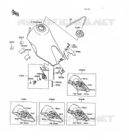 RESERVOIR CARBURANT pour Kawasaki KLR600 1992