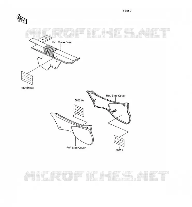LABEL Kawasaki MOTOS 600 1993 KLR600  KL600-B8