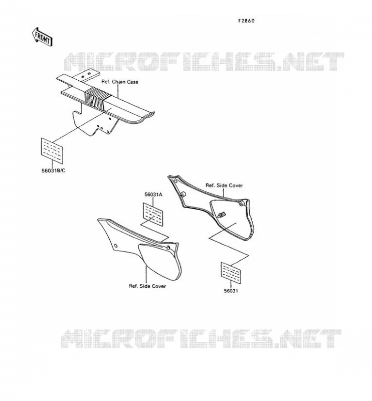 LABEL Kawasaki MOTOS 600 1994 KLR600  KL600-B9