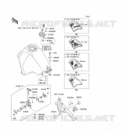 RESERVOIR CARBURANT pour Kawasaki KLR650 2001