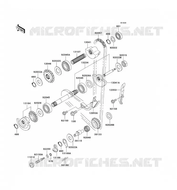 BALANCIER Kawasaki MOTOS 650 2003 KLR650  KL650-A17
