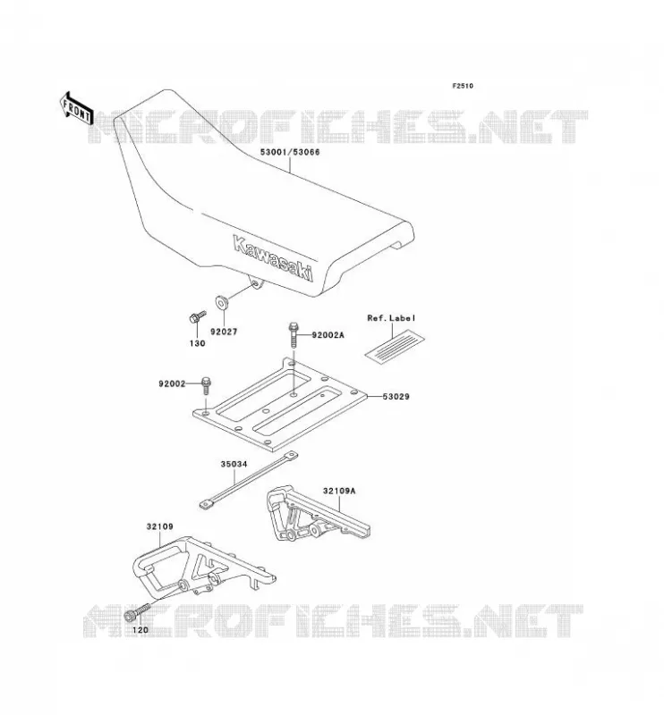 SELLE Kawasaki MOTOS 650 2003 KLR650  KL650-A17