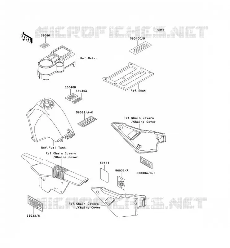 LABEL Kawasaki MOTOS 650 2005 KLR650  KL650-A19