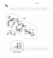 OPTIQUE ZGT00A 009976) pour Kawasaki KLR650 1991