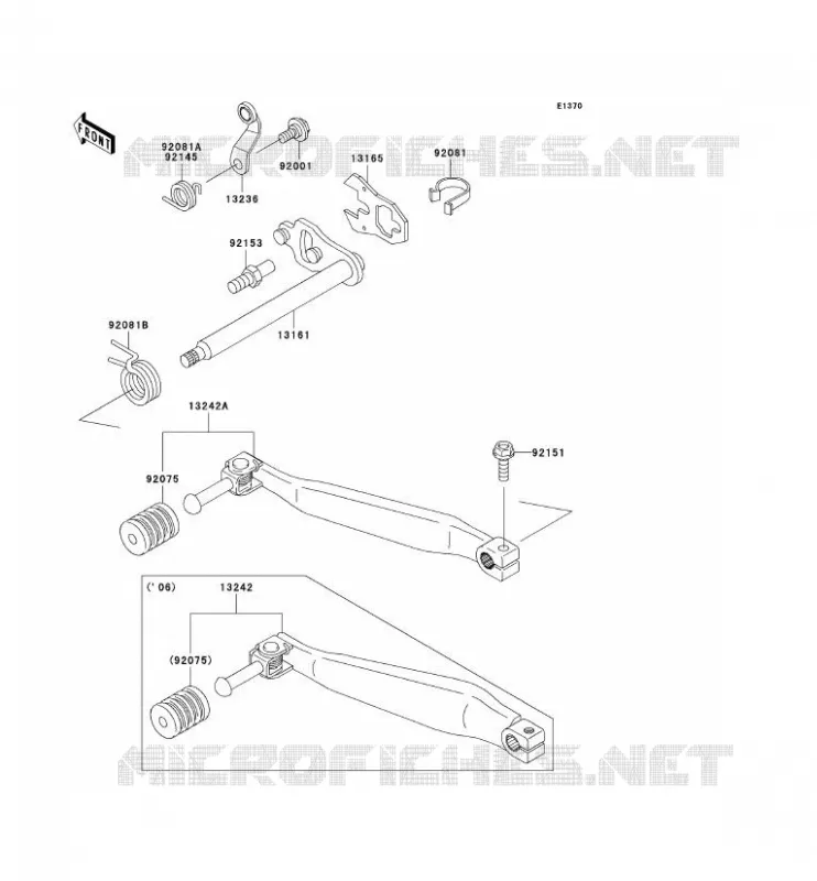 SELECTEUR Kawasaki MOTOS 650 2007 KLR650  KL650A7F