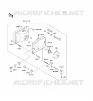 OPTIQUE ZGT00A 009976) pour Kawasaki TENGAI 1989