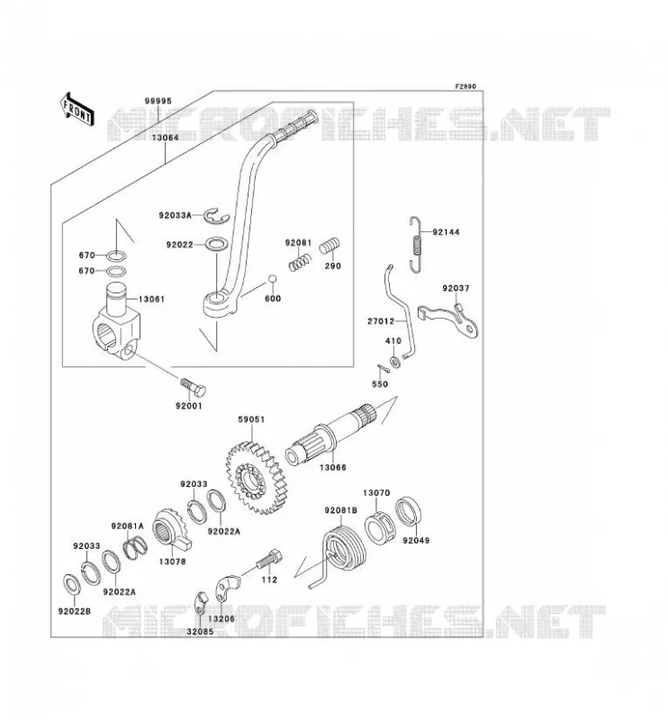 PIECE EN OPTION Kawasaki MOTOS 650 1990 TENGAI  KL650-B2