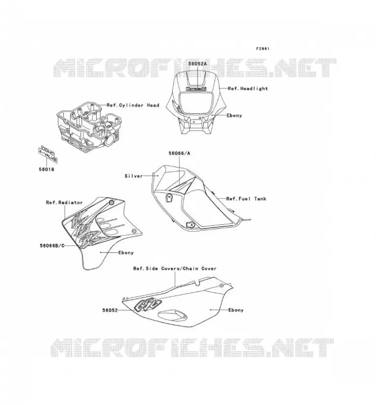 STICKER Kawasaki MOTOS 650 2004 KLR650  KL650-C10