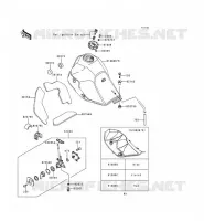 RESERVOIR CARBURANT pour Kawasaki KLR650 1996