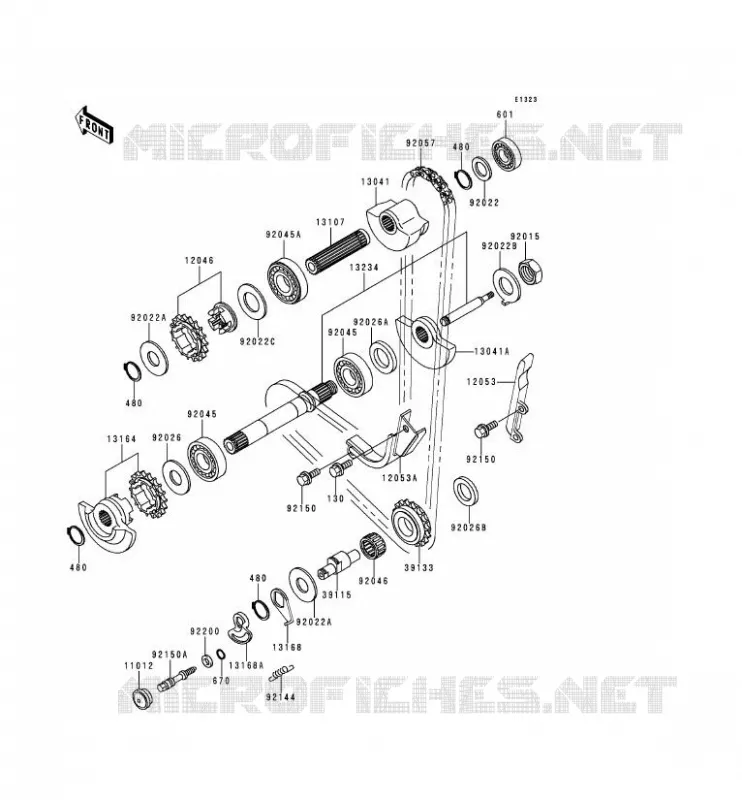BALANCIER Kawasaki MOTOS 650 1997 KLR650  KL650-C3