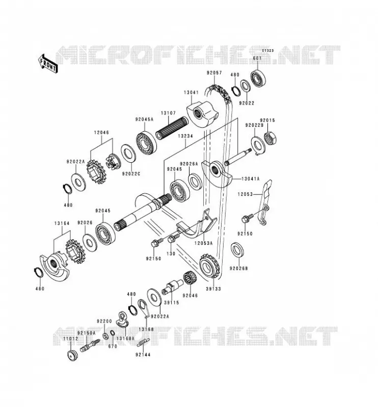 BALANCIER Kawasaki MOTOS 650 1999 KLR650  KL650-C5