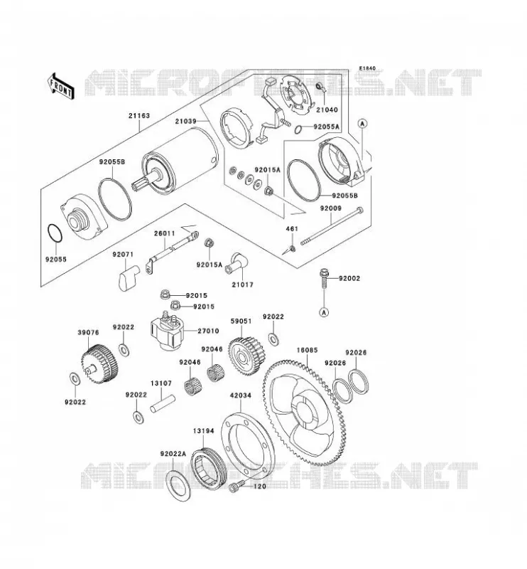 D&Eacute;MARREUR Kawasaki MOTOS 650 2001 KLR650  KL650-C7