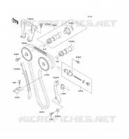 ARBRE A CAME/TENDEUR pour Kawasaki KLR650 2001