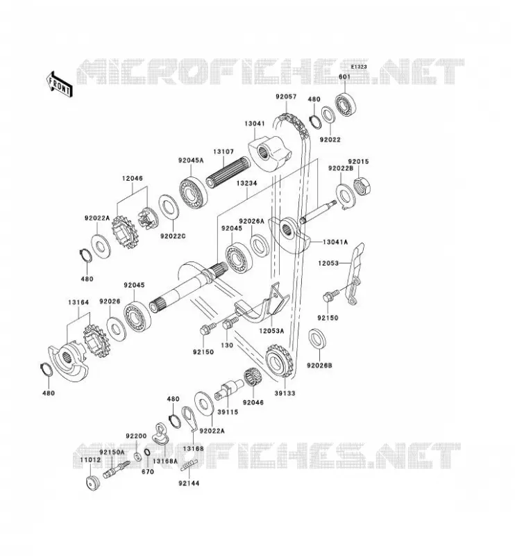 BALANCIER Kawasaki MOTOS 650 2001 KLR650  KL650-C7