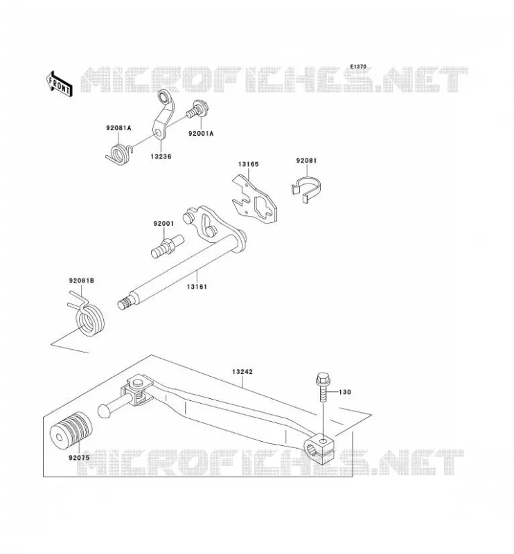 SELECTEUR Kawasaki MOTOS 650 2002 KLR650  KL650-C8