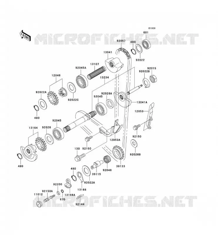 BALANCIER Kawasaki MOTOS 650 2003 KLR650  KL650-C9