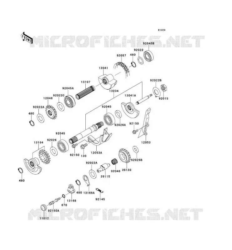 BALANCIER Kawasaki MOTOS 650 2009 KLR650  KL650E9F