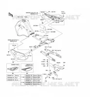 CACHE LAT&Eacute;RAL/GARDE CHAINE pour Kawasaki KLR650 2010