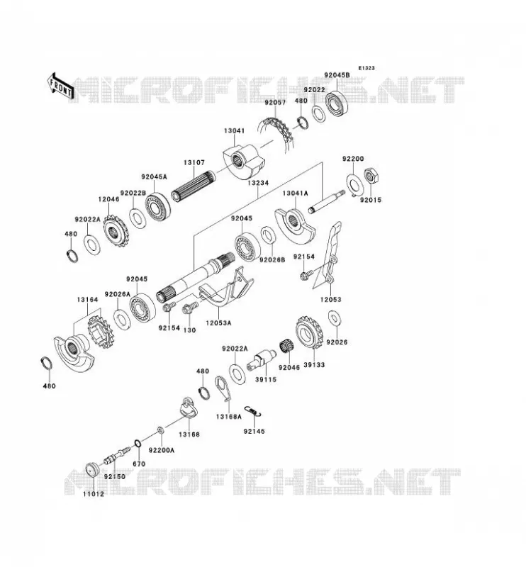 BALANCIER Kawasaki MOTOS 650 2011 KLR650  KL650EBF