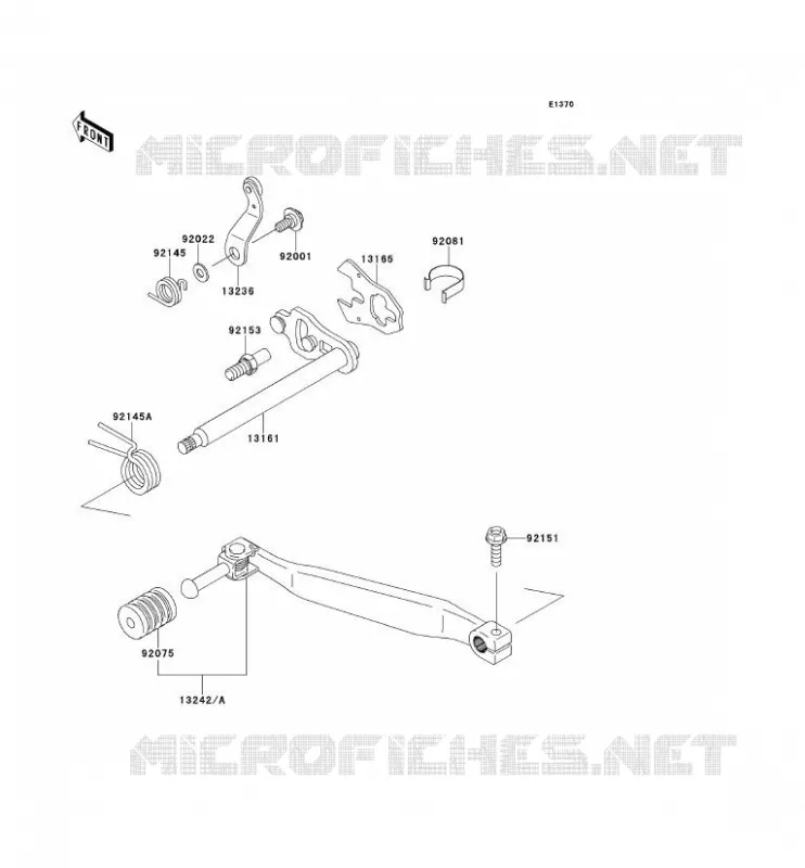 SELECTEUR Kawasaki MOTOS 650 2012 KLR650  KL650ECF