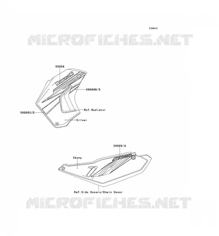 STICKER(RED) Kawasaki MOTOS 650 2012 KLR650  KL650ECF
