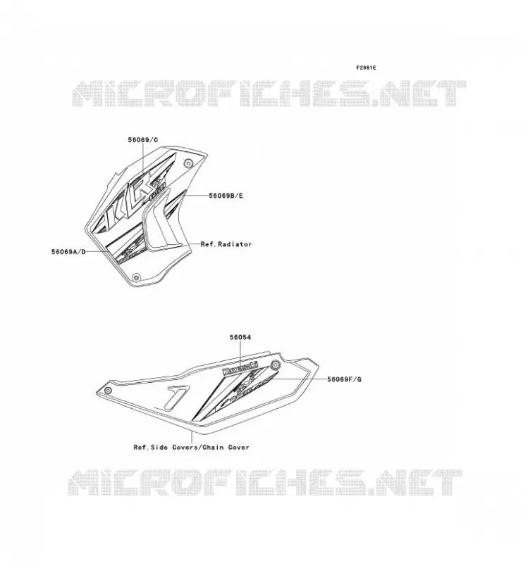 STICKER(EBONY)(CA,US) Kawasaki MOTOS 650 2013 KLR650  KL650EDF