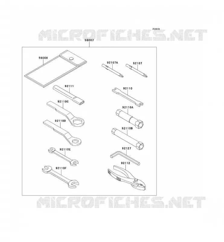 OUTIL UTILISATEUR Kawasaki MOTOS 650 2013 KLR650  KL650EDF