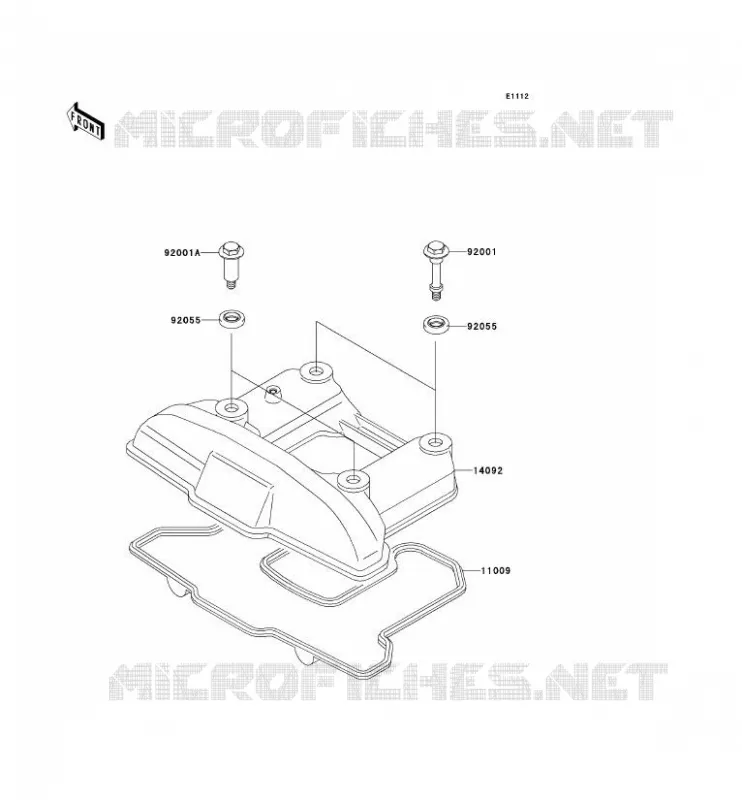 COUVRE CULASSE Kawasaki MOTOS 650 2013 KLR650  KL650EDF