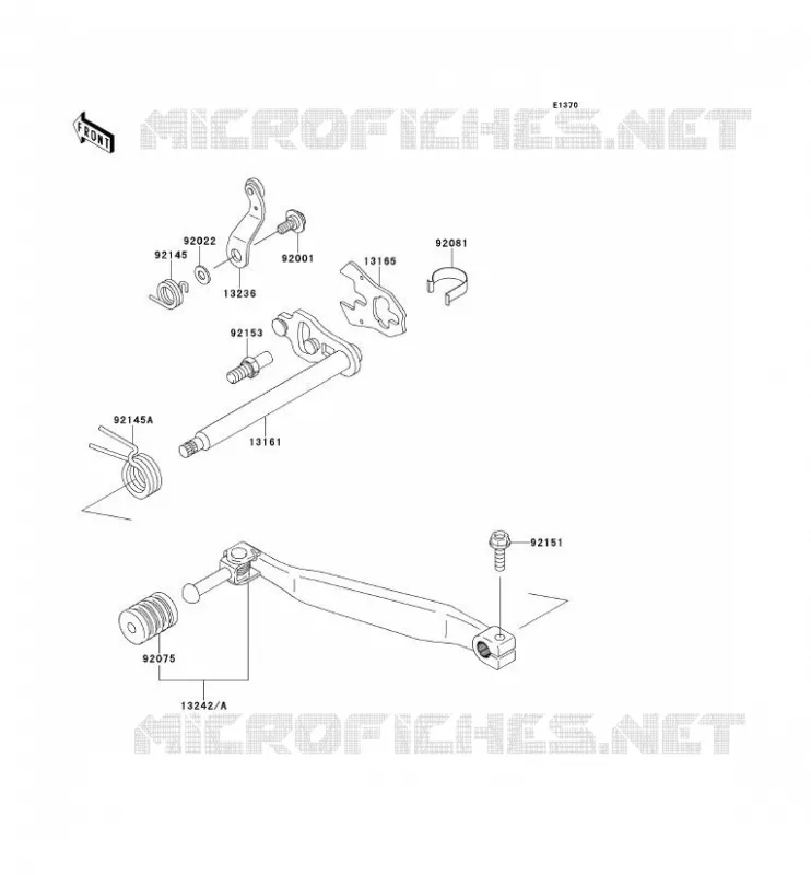 SELECTEUR Kawasaki MOTOS 650 2013 KLR650  KL650EDF