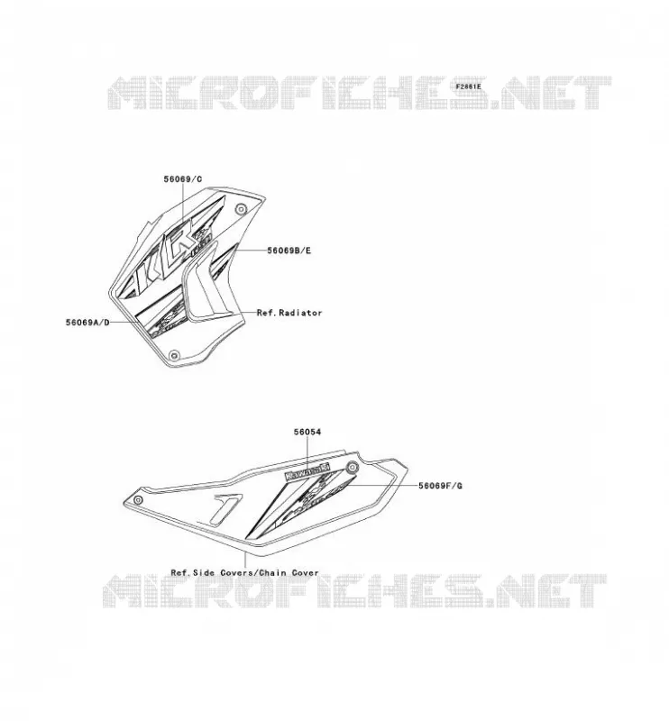 STICKER(EBONY)(CA,US) Kawasaki MOTOS 650 2013 KLR650  KL650EDF