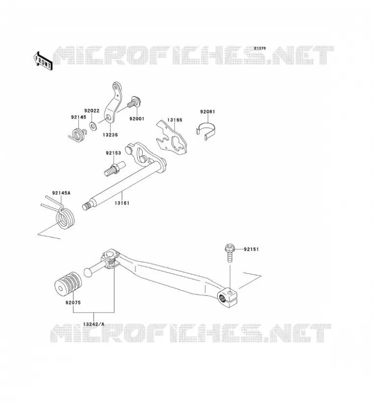 SELECTEUR Kawasaki MOTOS 650 2014 KLR650  KL650EEF