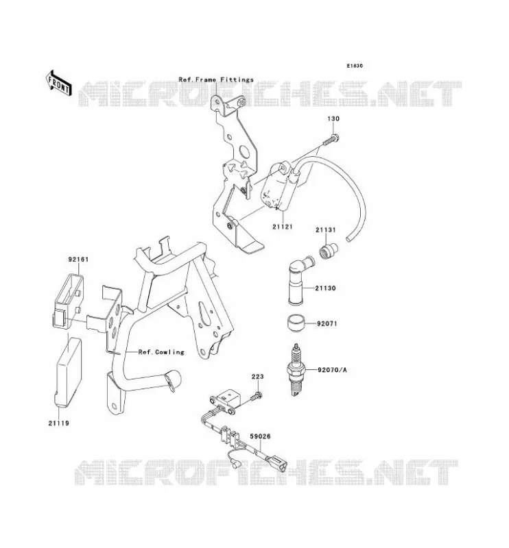 SYSTEME D&acute;ALLUMAGE Kawasaki MOTOS 650 2014 KLR650  KL650EEF