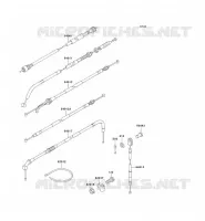 CABLES pour Kawasaki KLE250 1997