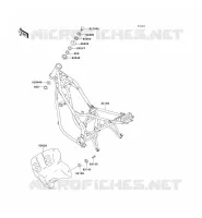 CH&Acirc;SSIS pour Kawasaki KLE250 1997