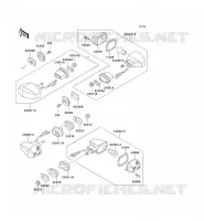CLIGNOTANTS pour Kawasaki KLE250 1997
