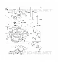 CULASSE pour Kawasaki KLE250 1997